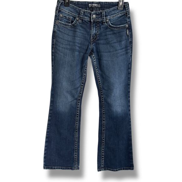 Silver Suki‎ Jeans Womens 28x30 Bootcut Flap Pockets Blue - Picture 2 of 5